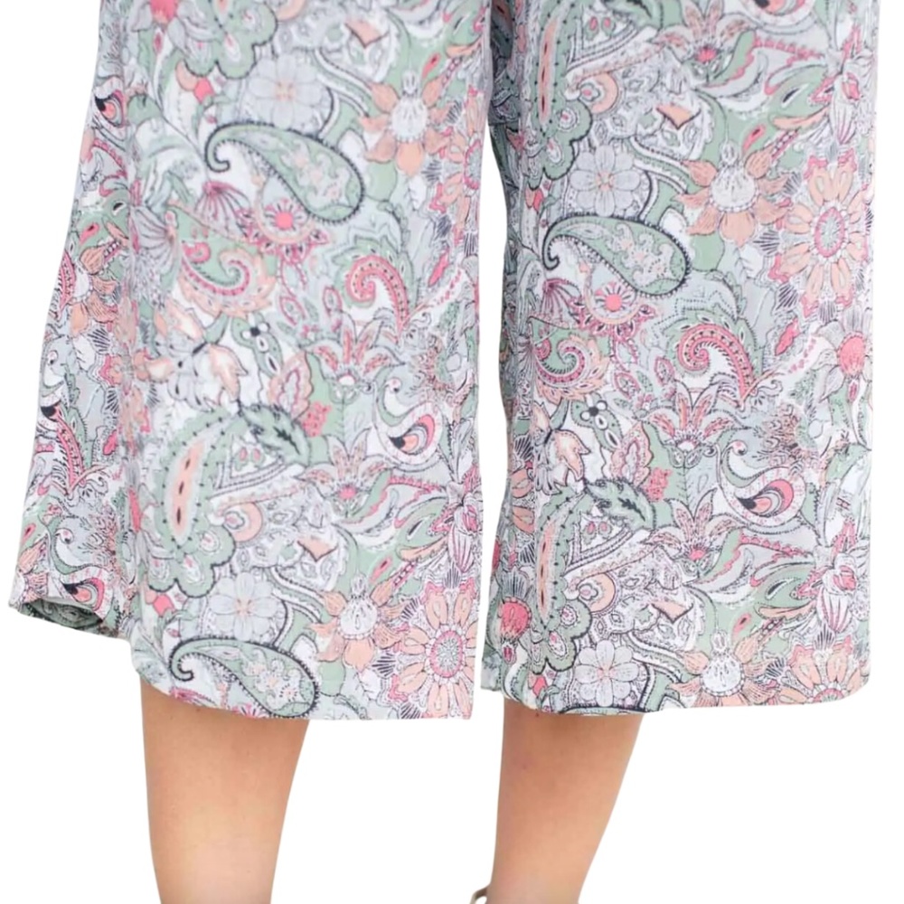 Cupcakes and Cashmere Paisley Jumpsuit - Size Small - Picture 3 of 5